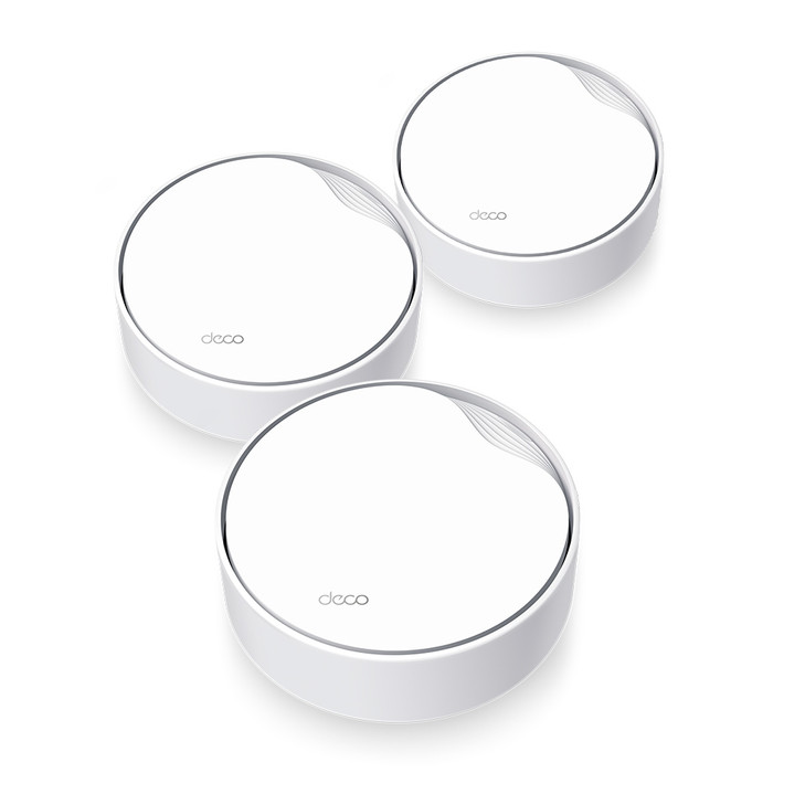 TP-LINK DECO AX3000 MESH WI-FI 6 DUAL-BAND SYSTEM 2.5GbE POE(1) GbE POE(1) 3-PACK 3YR