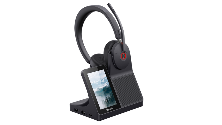 YEALINK (WH68-WS) BT AND DECT HEADSET W/ALL-IN-ONE UC WORKSTATION 1.5M USBC-C 1.2M USB A-C