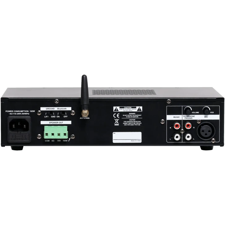 60W Public Address (PA) Amplifier With Bluetooth