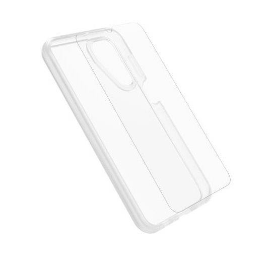 OtterBox React Case With Otter Glass Samsung Galaxy A15 4G / A15 5G - Clear (78-81407), DROP+ Military Standard Case, Wireless Charging Compatible