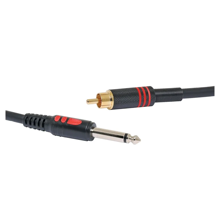 1m 6.35mm TS Jack to RCA Male Microphone Cable