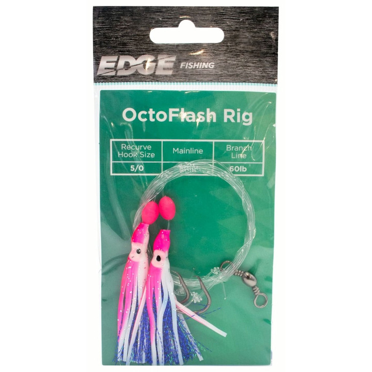 Edge OctoFlash Rig 7/0 Pink White