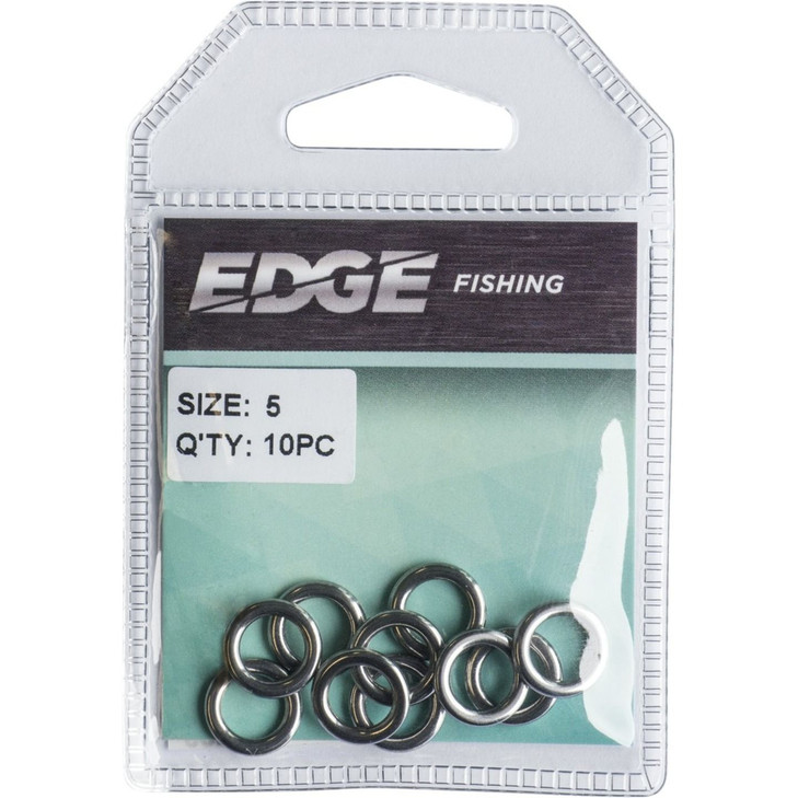 Edge Solid Ring HD SS Large 10pc #5