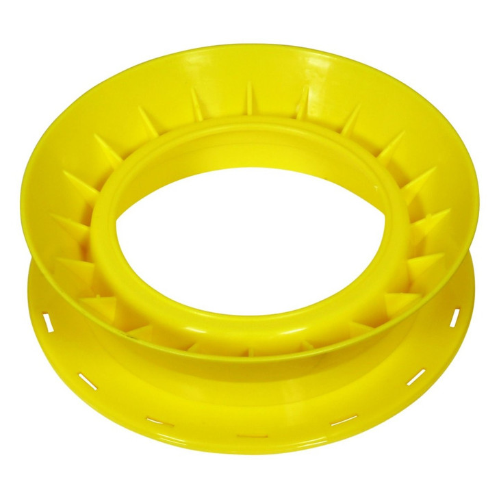 Hand Caster Yellow 190mm Plain