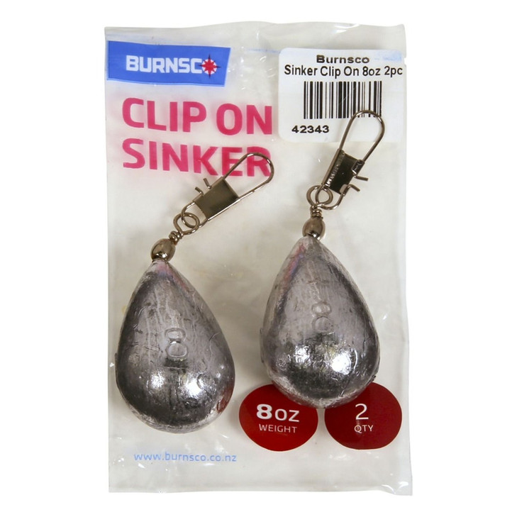 Clip on Sinker 8oz 2pk