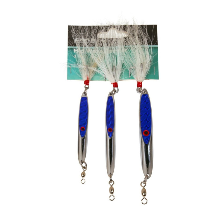 Edge Mid Wave Spinner Silver/Blue 3pk