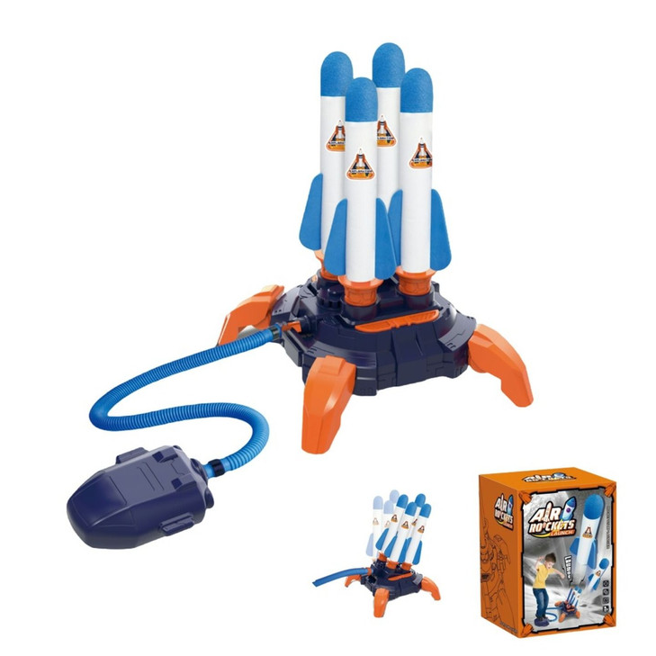 Air Powered Rocket Launcher with 4 Rockets