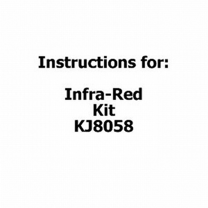 Instructions For Infrared Kit KJ8058