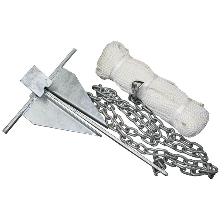 Anchor Kit with 50m Rope and 2m Chain - 5kg/11lb