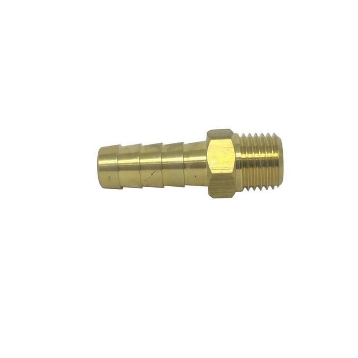 Brass Fuel Fitting 1/4" NTP to 10mm Barb