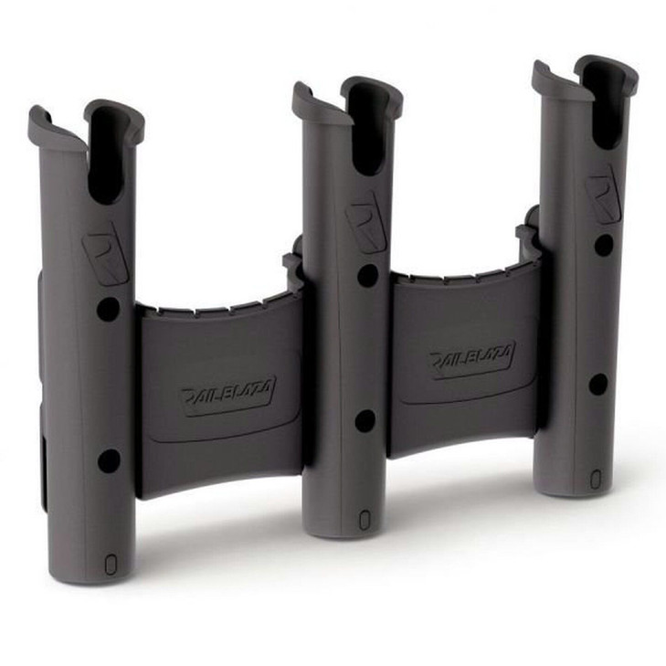 RAILBLAZA RodStow Triple Vertical Rod Holder with Caddy Black