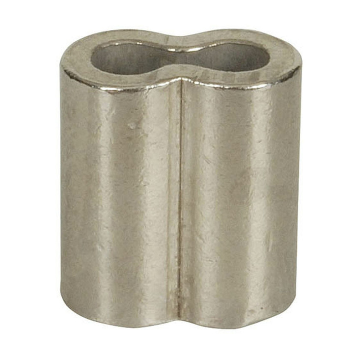 Nickel Plated Pure Copper Swages - 4.0mm Wire Rope dia