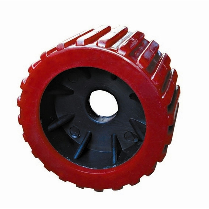 3in x 4in Wobble Roller Red with 25mm Bore