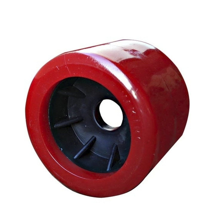 4in x 4in Wobble Roller Red with 20mm Bore