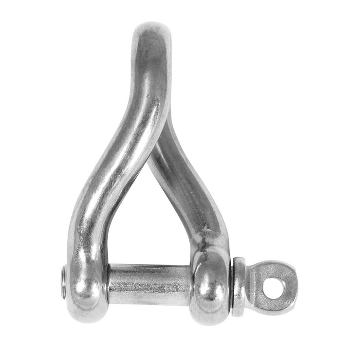 D Shackle - Twisted - Body Dia 8mm Breaking Load 2500kg