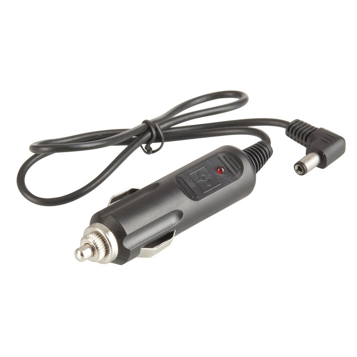 Car Power Cable with 2.1mm DC Plug - 0.5m