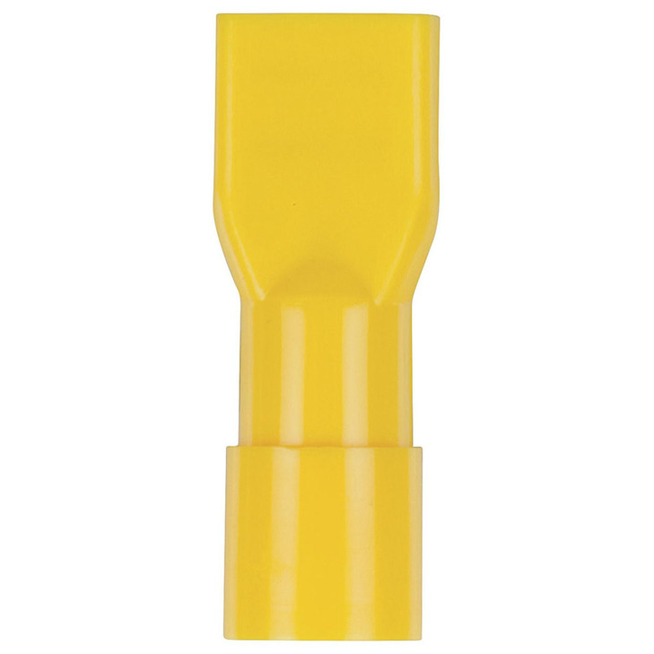 Fully Insulated Female Spade - Yellow - Pack of 8
