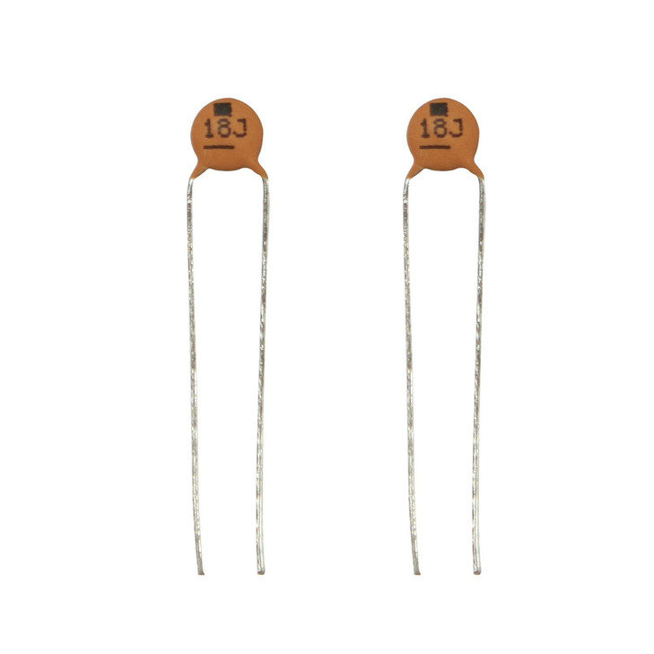 18pF 50VDC Ceramic Capacitors - Pack of 2