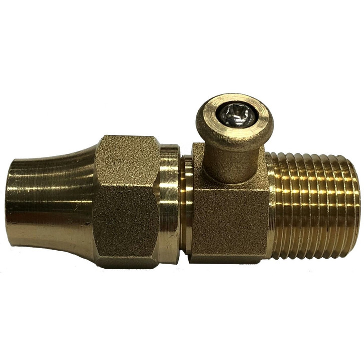 Gas Testing Nipples - 3/8" x 3/8" SAE Flared