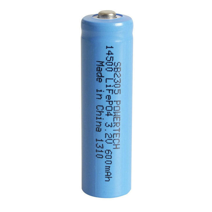 14500 LiFePO4 Battery 600mAh 3.2V