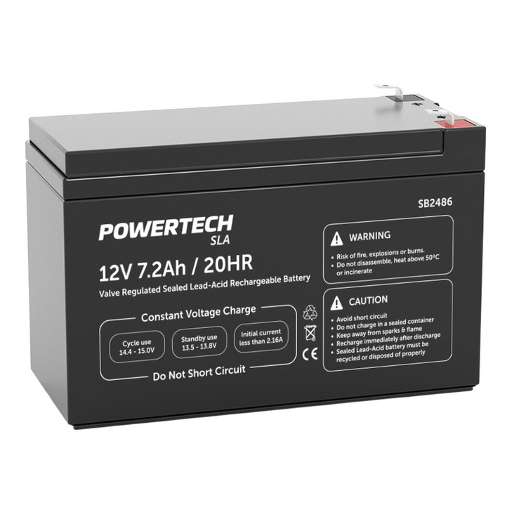 12V 7.2Ah SLA Back-up Battery - NBN/ALARM/UFB