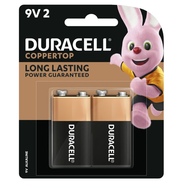 Duracell Coppertop 9V 2PK