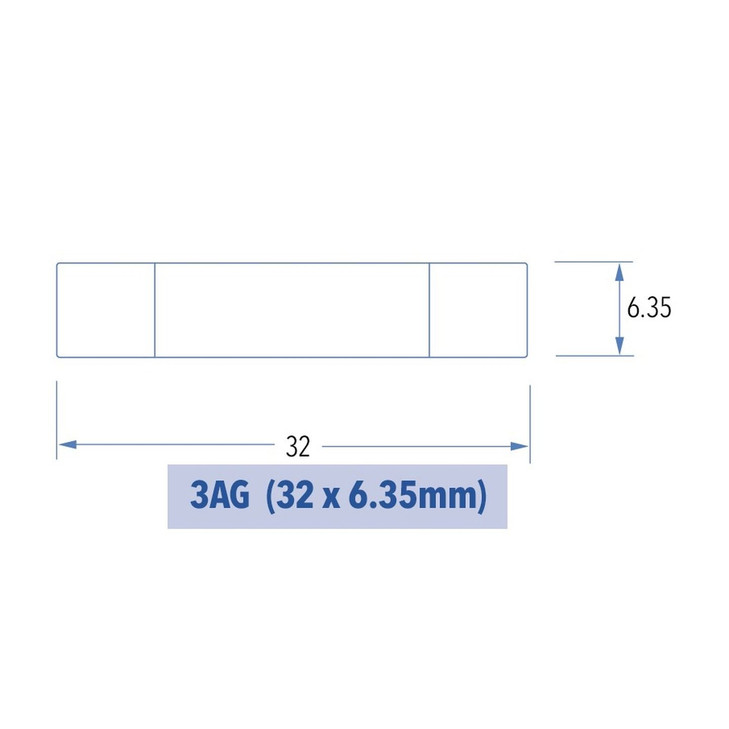 2A 3AG Slow Blow Fuse