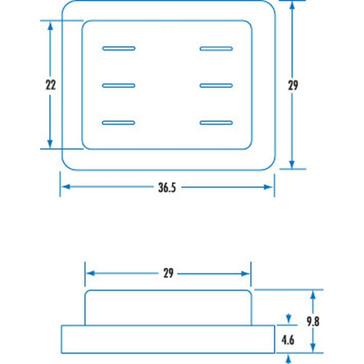 Waterproof Cap For Large Rocker Switches