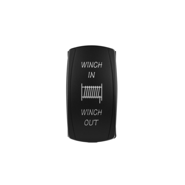 Centre-off Momentary Rocker Switch with Blue Light
