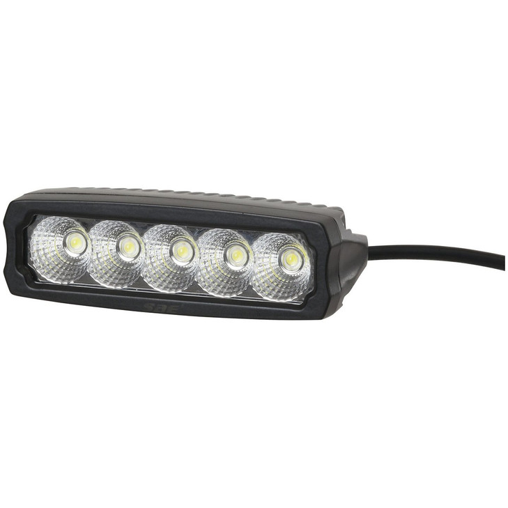 2250 Lumen Single Row LED Worklight, Flood Beam, Black