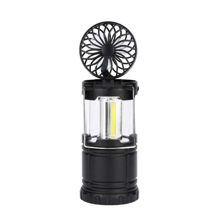 2-in-1 Collapsible LED Lantern with Fan