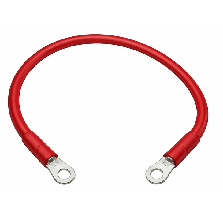 4 Gauge Tinned Battery Power Lead - Red - 750mm