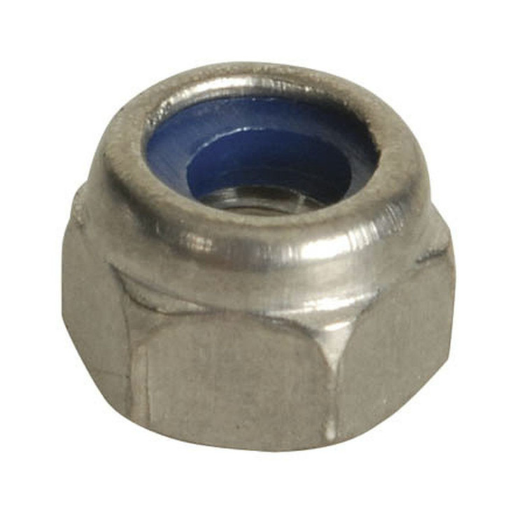 M10 Nyloc Nuts - 316 Stainless Steel Pack of 4