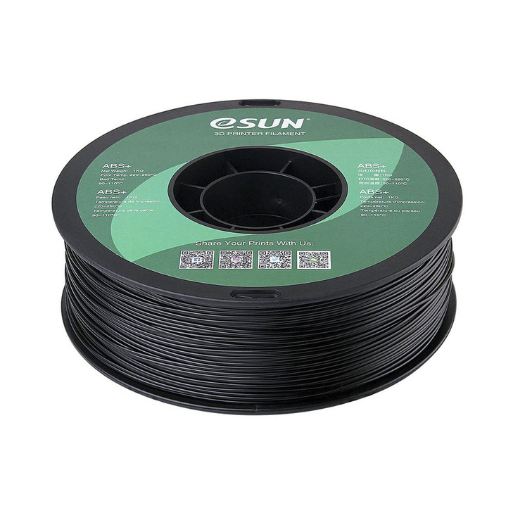 eSUN Black ABS+ Filament 1kg 1.75mm