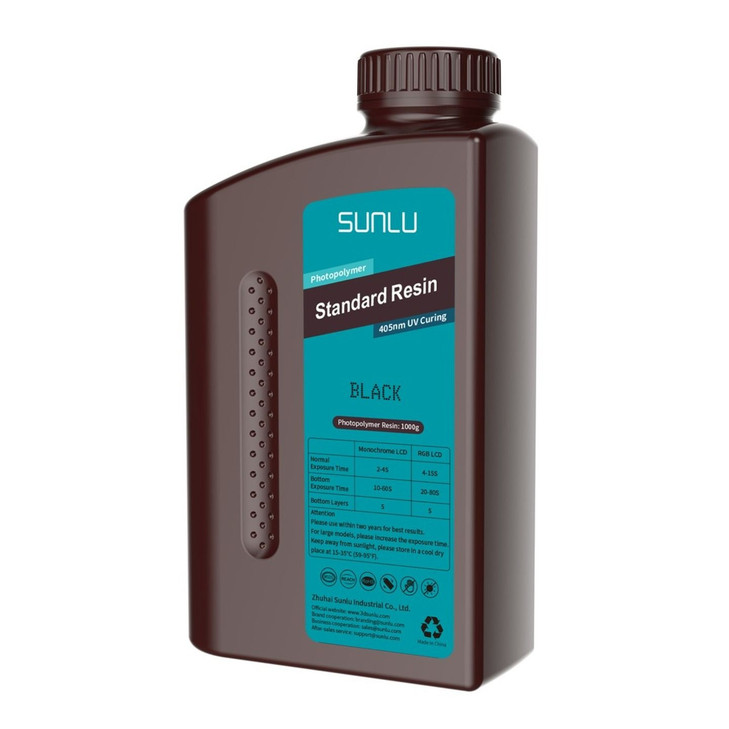 SUNLU Standard Resin Black 1kg bottle