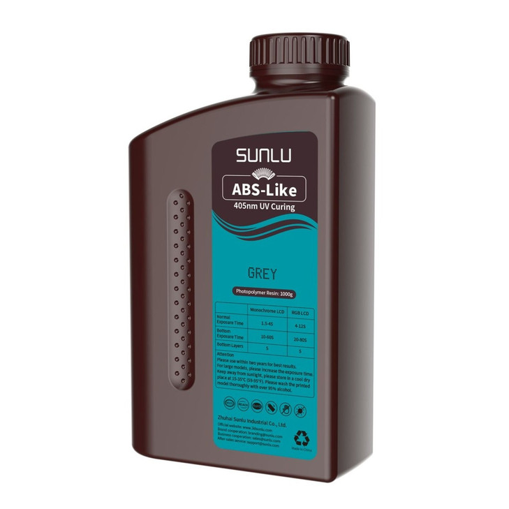 SUNLU ABS Like Resin Grey 1kg bottle