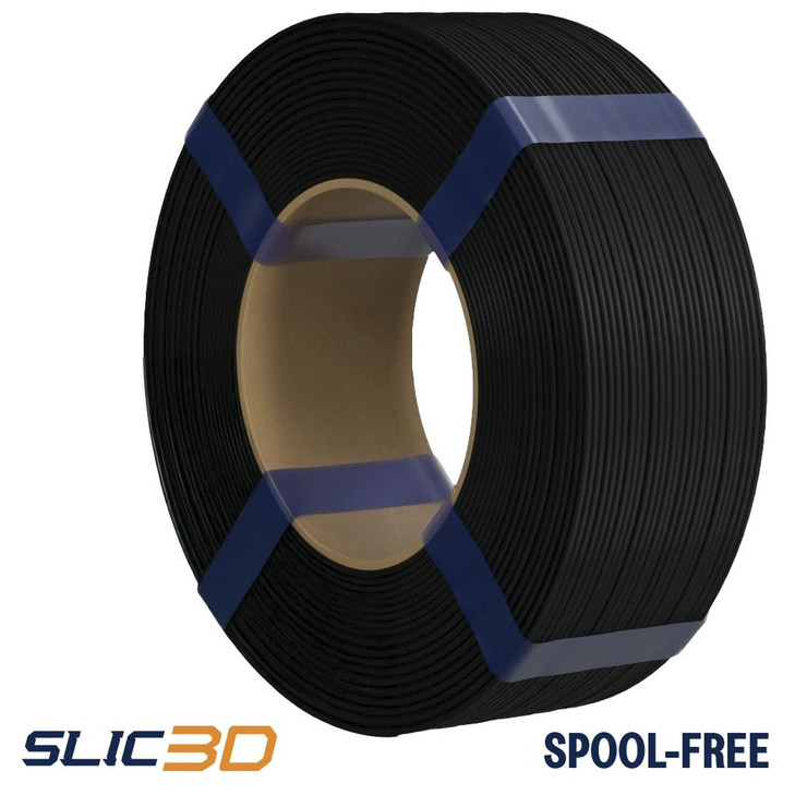 Slic3D PLA Spool-Less Black 1.75mm 1kg filament