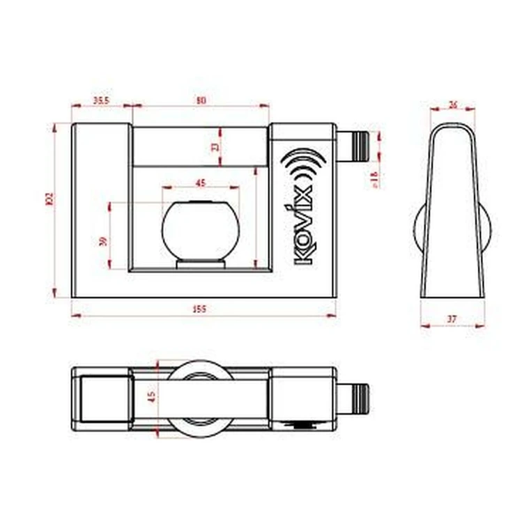 Alarmed Trailer Lock 