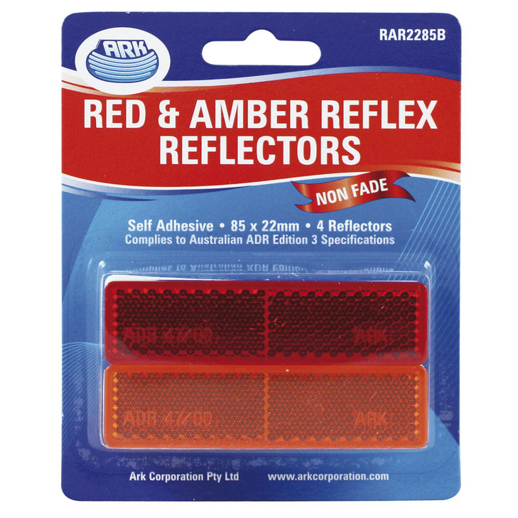 Trailer/ Other Vehicle Reflectors - Combo - 85 x 22mm (Pack of 4)