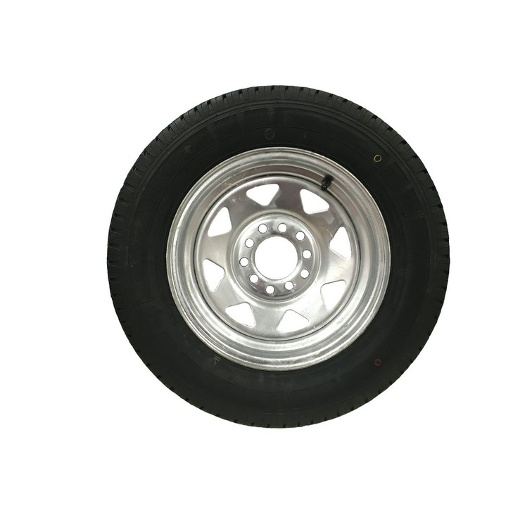 Multi-Fit Stud pattern Sunraysia style rim and tyre 10inch