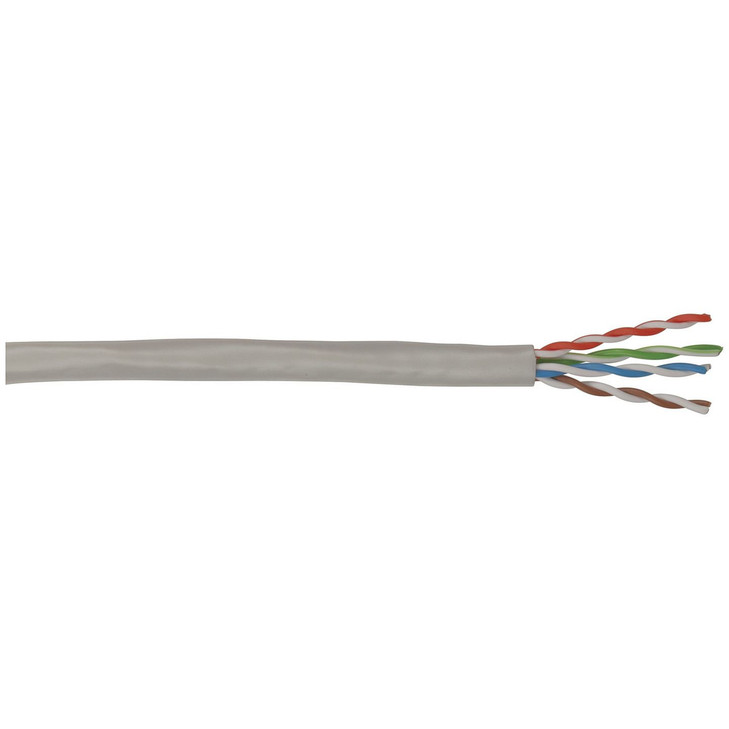 Cat 5 8-Core Stranded Network Cable - Grey - Sold as 100m roll