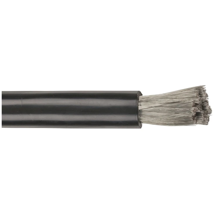 0 Gauge Mega High Current OFC Power Cable - Black - Sold as 25m roll