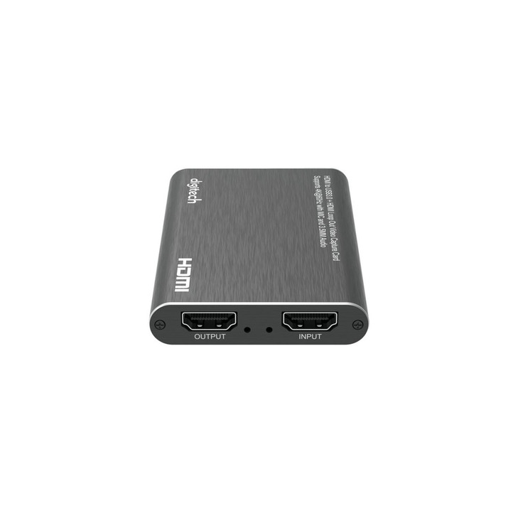 HDMI to USB3.0 + HDMI Loop Out Video Capture Card Supports 4K@60Hz with Mic and 3.5mm Audio