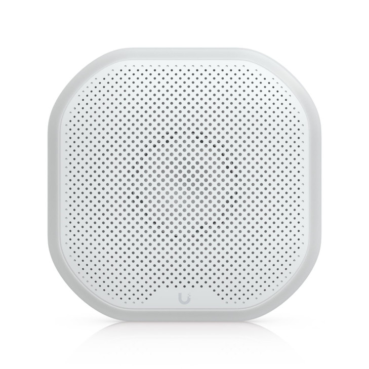 Ubiquiti Siren, White, All-weather SuperLink Siren Delivering 110 DB Alarm, Emergency LED Lighting Powered Using Battery, DC Input.