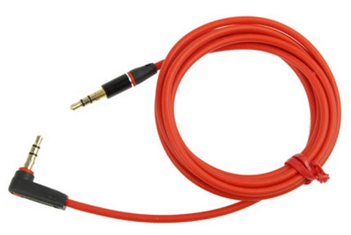 3.5MM STEREO AUDIO LEAD RIGHT ANGLE - 1.0M RED