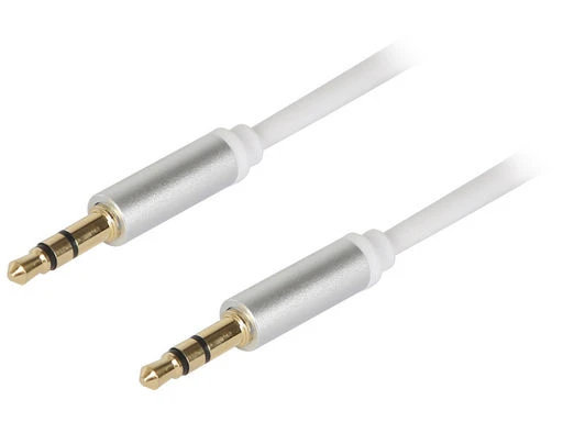 3.5MM STEREO AUDIO LEAD - 2.0M WHITE