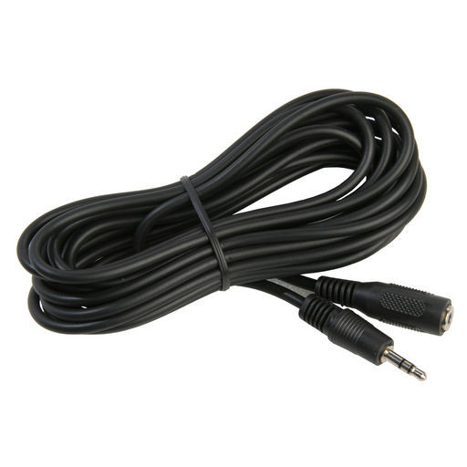 3.5MM STEREO HEADPHONE EXTENSION LEAD - 5.0M BLACK