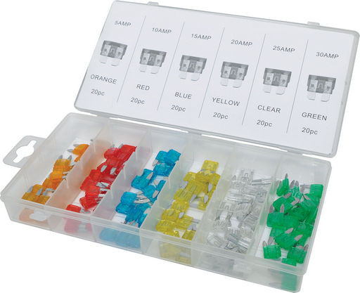 MINI BLADE FUSE KIT - 120 PIECES