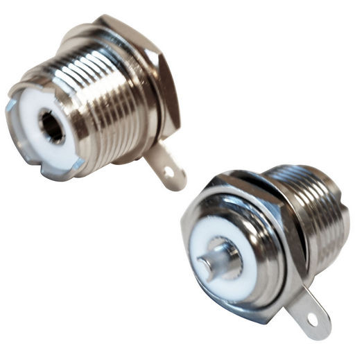 UHF SOCKET SO239 SOLDER PANEL MOUNT - TEFLON INSULATOR