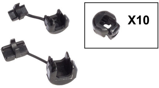 STRAIN RELIEF BUSHING - 5Ø CABLE 7Ø HOLE - 10 PACK